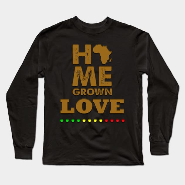 Africa, Home Grown Long Sleeve T-Shirt by alzo